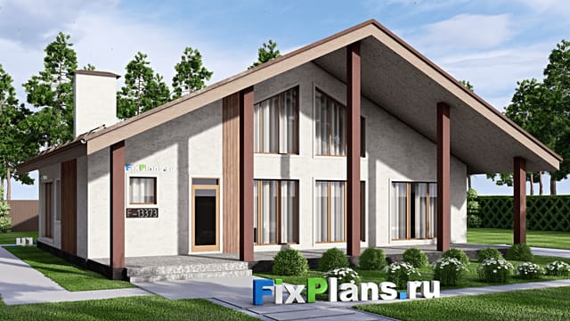 Одноэтажный дом F-13373
