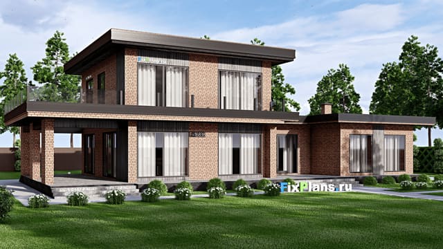 Одноэтажный дом F-16838