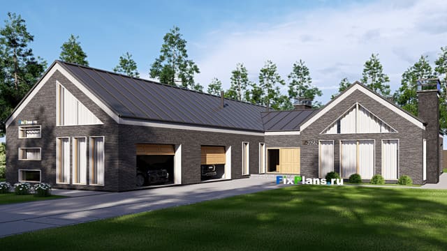 Одноэтажный дом F-20582
